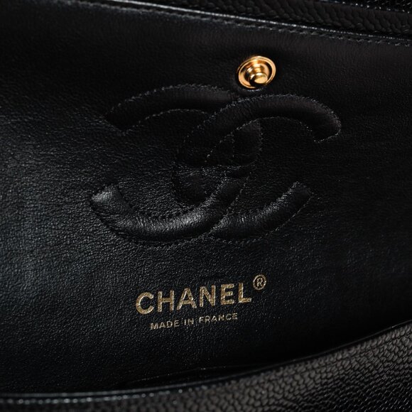 Chanel Small Black Caviar Classic Double Flap Bag - Picture 14 of 16